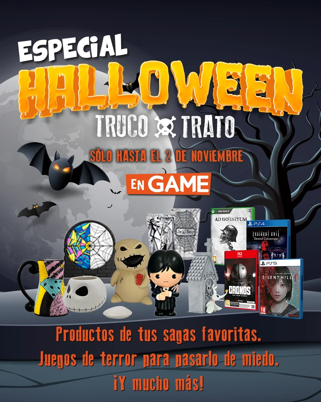 Especial Halloween en GAME PLAN RENOVE: ¡Actualízate a Nintendo Switch OLED en GAME!
