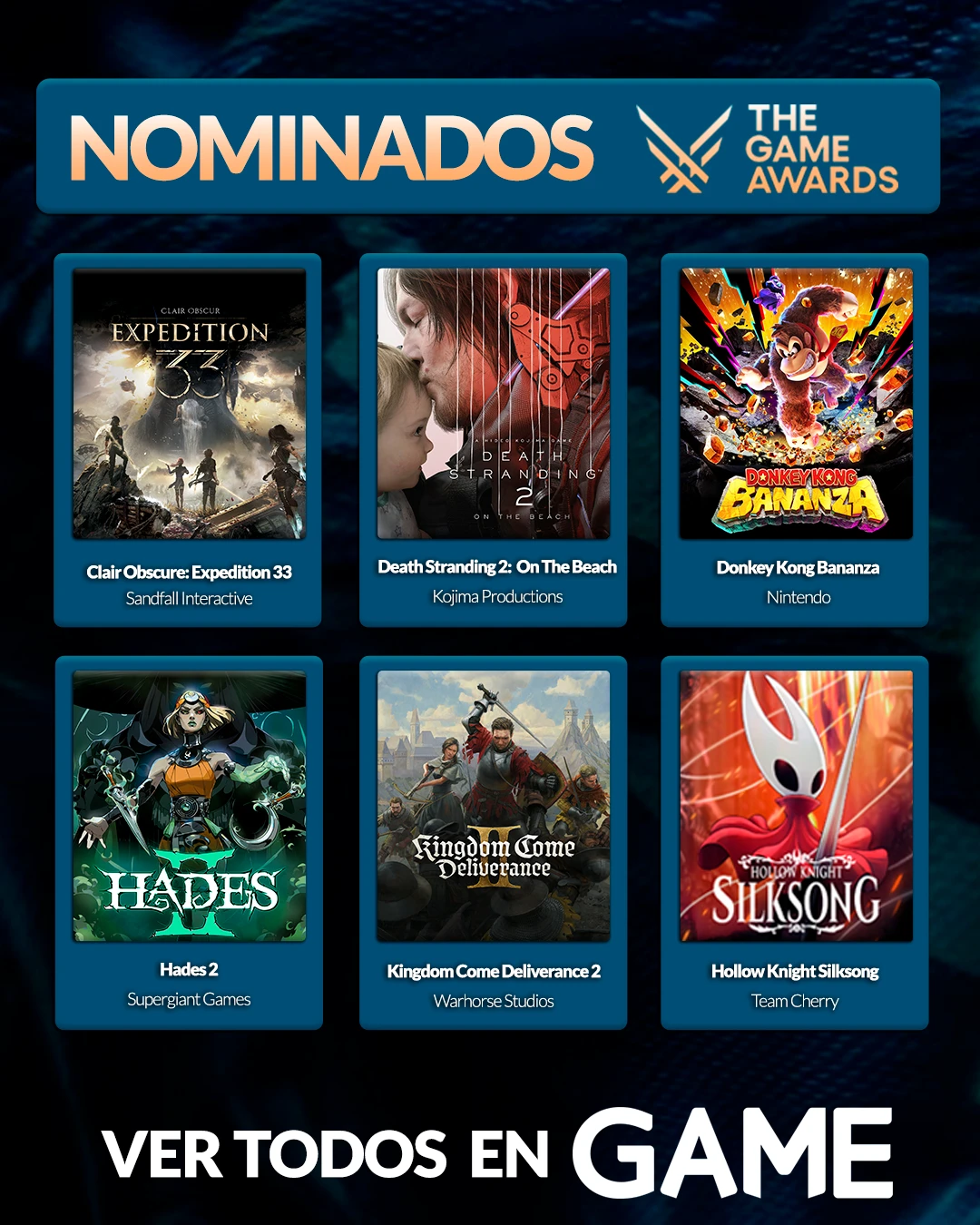 Consigue los nominados a los GOTY en GAME Bodegón de productos como videjuegos, merchandising o accesorios que puedes encontrar en el Pre-Black Friday de GAME