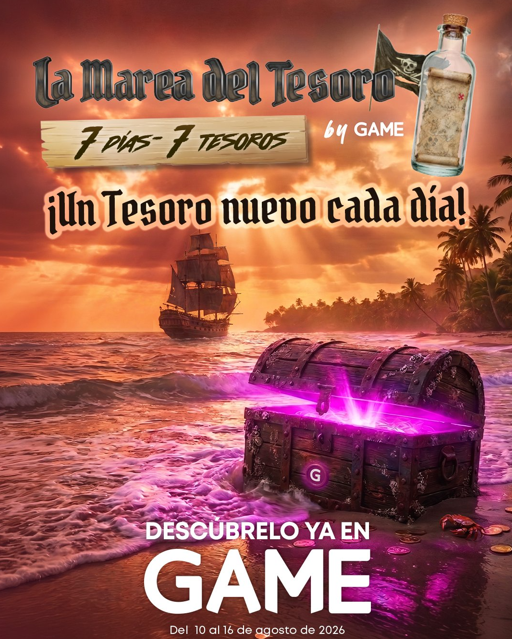 Bodegón de productos como videjuegos, merchandising o accesorios que puedes encontrar en el Pre-Black Friday de GAME