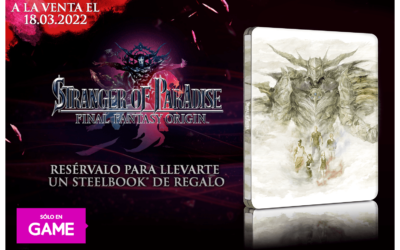 ¡Esta STEELBOOK sí que es una FANTASÍA! Reserva ya STRANGER OF PARADISE – FINAL FANTASY ORIGIN en GAME y llévate una espectacular CAJA METÁLICA EXCLUSIVA de regalo