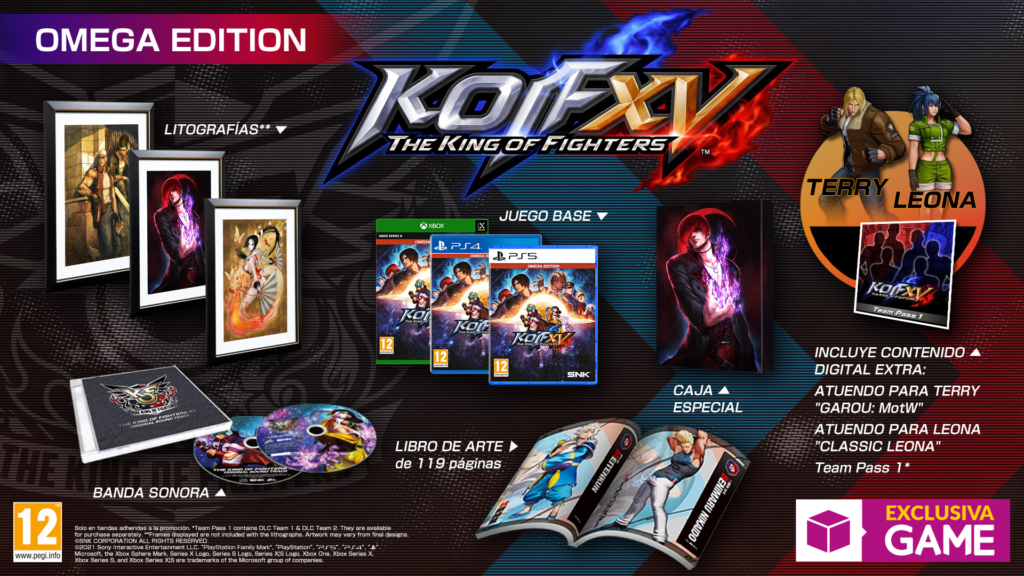 KING OF FIGHTERS XV OMEGA EDITION exclusiva GAME