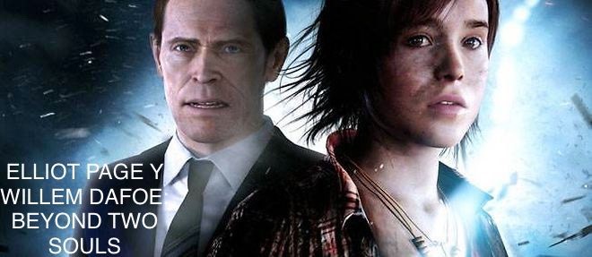 Elliot Page y Willem Dafoe en Beyond Two Souls