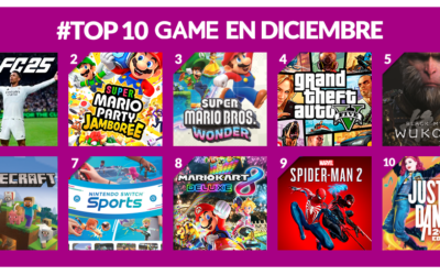 Los más vendidos en GAME durante DICIEMBRE 2024