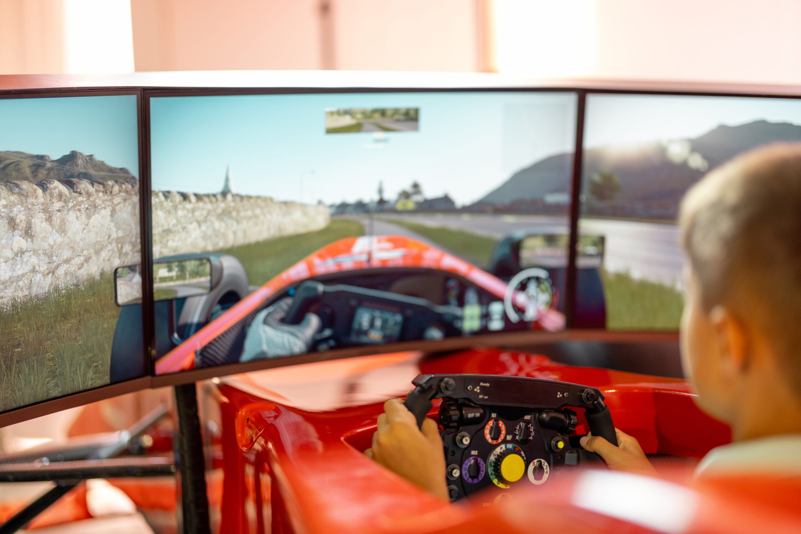 Asiento cockpit simulacion F1