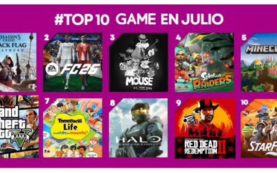 [Nota de prensa] Los más vendidos de JULIO 2026 en GAME